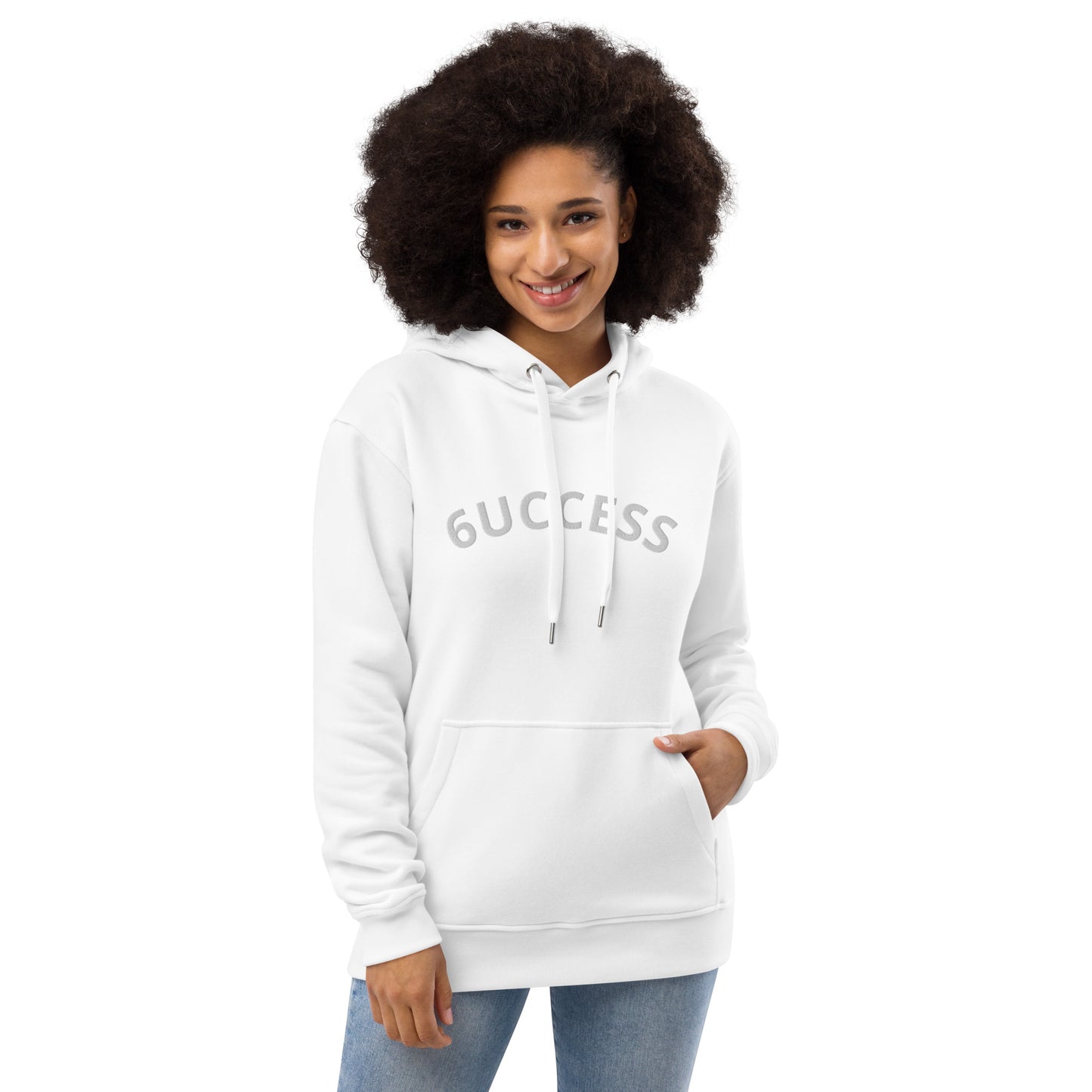 6UCCESS Hoodie w/ White Embroidered (center)