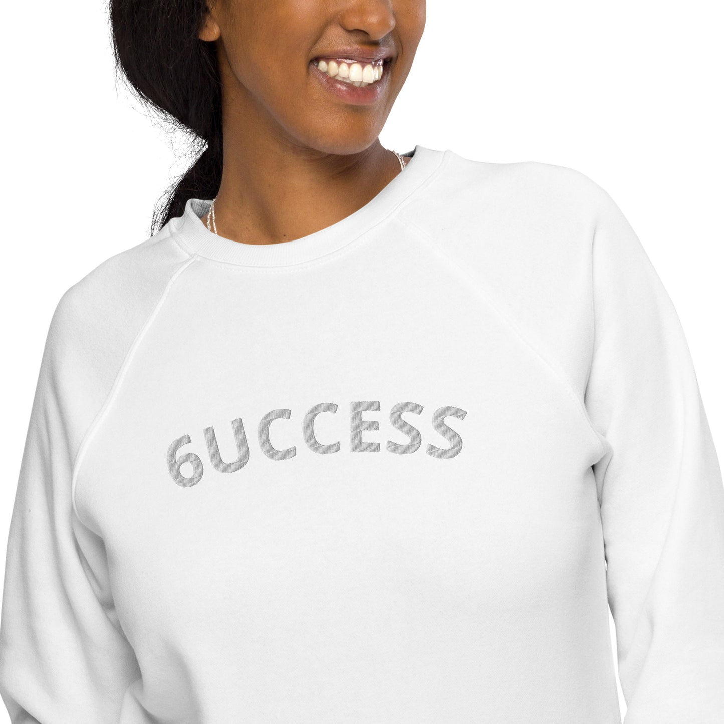 6UCCESS Crewneck Sweater w/ White Embroidered Unisex (center)