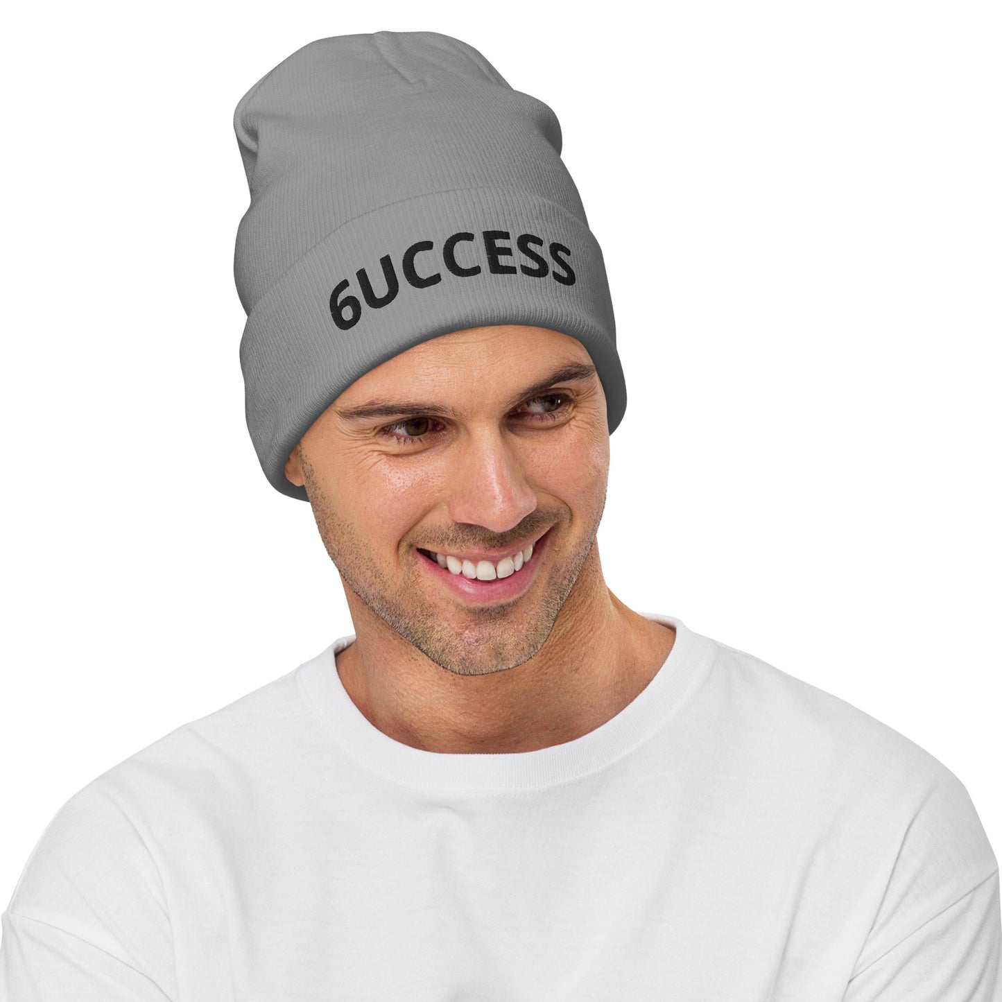 6UCCESS Beanie w/ Black Embroidered