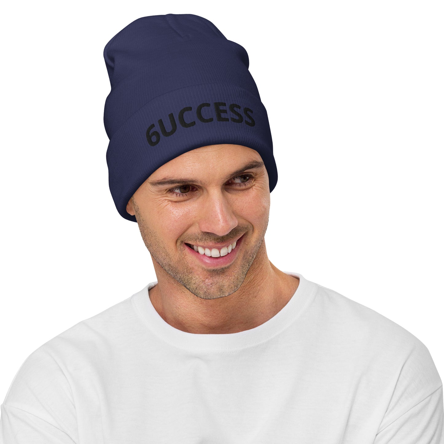 6UCCESS Beanie w/ Black Embroidered