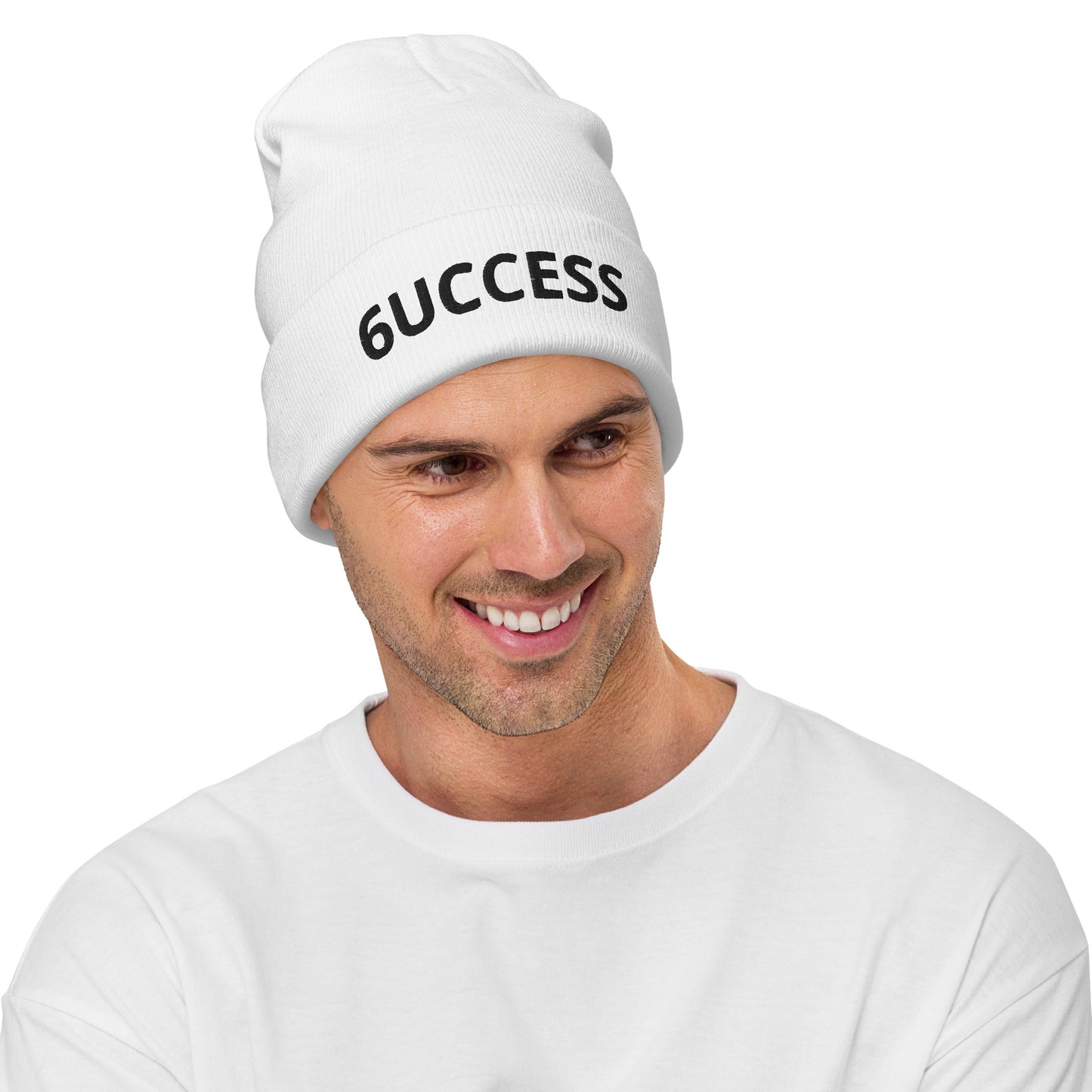 6UCCESS Beanie w/ Black Embroidered