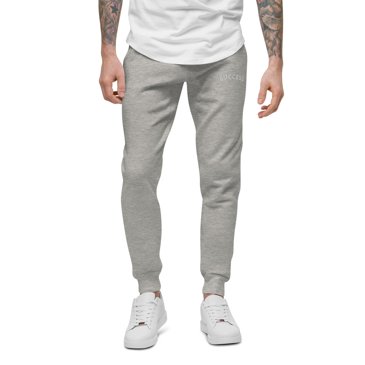 6UCCESS Slim Sweatpants w/ White Embroidered