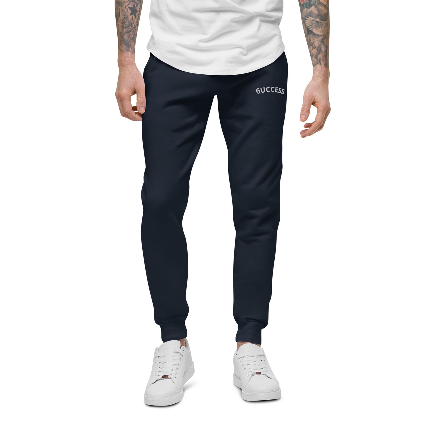 6UCCESS Slim Sweatpants w/ White Embroidered