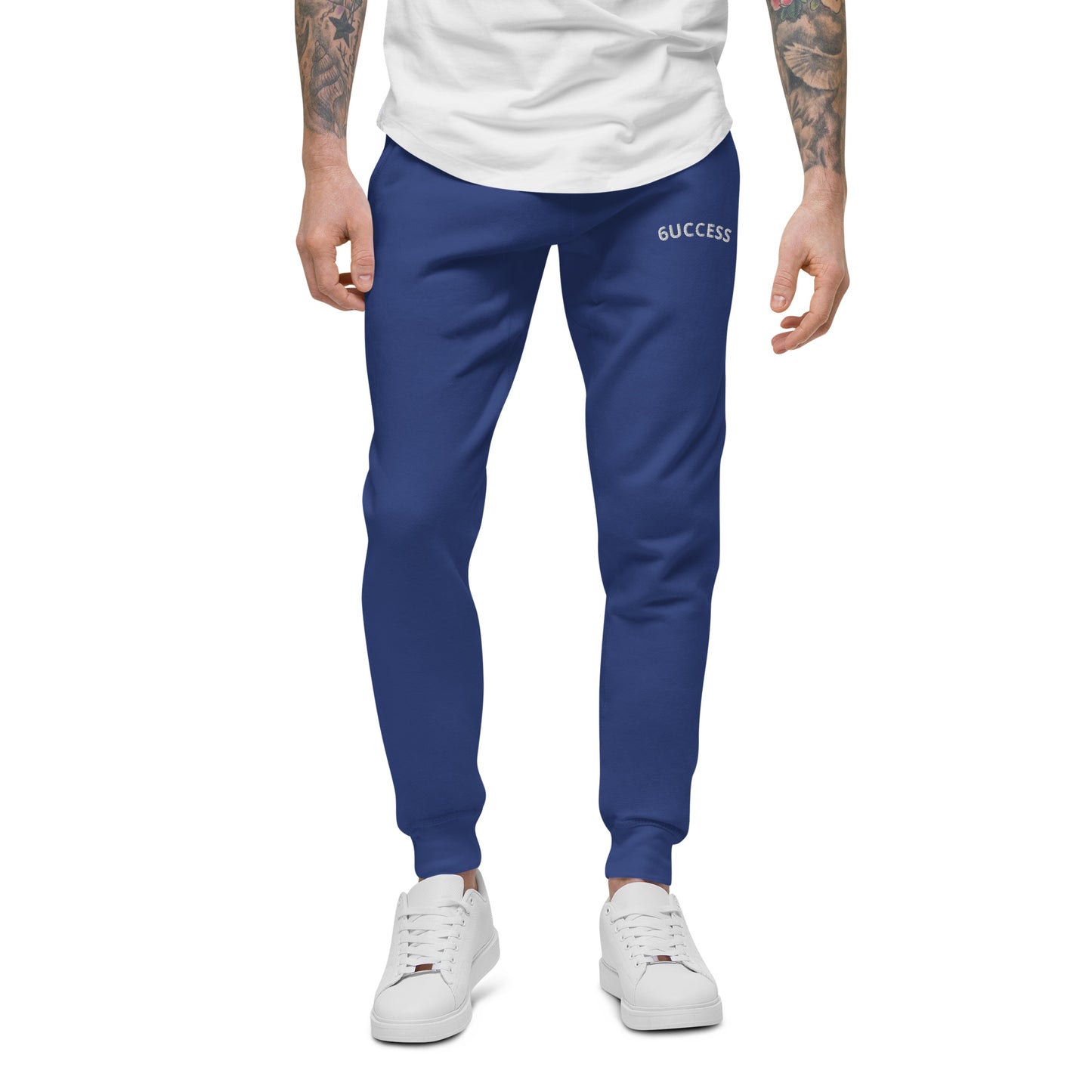 6UCCESS Slim Sweatpants w/ White Embroidered