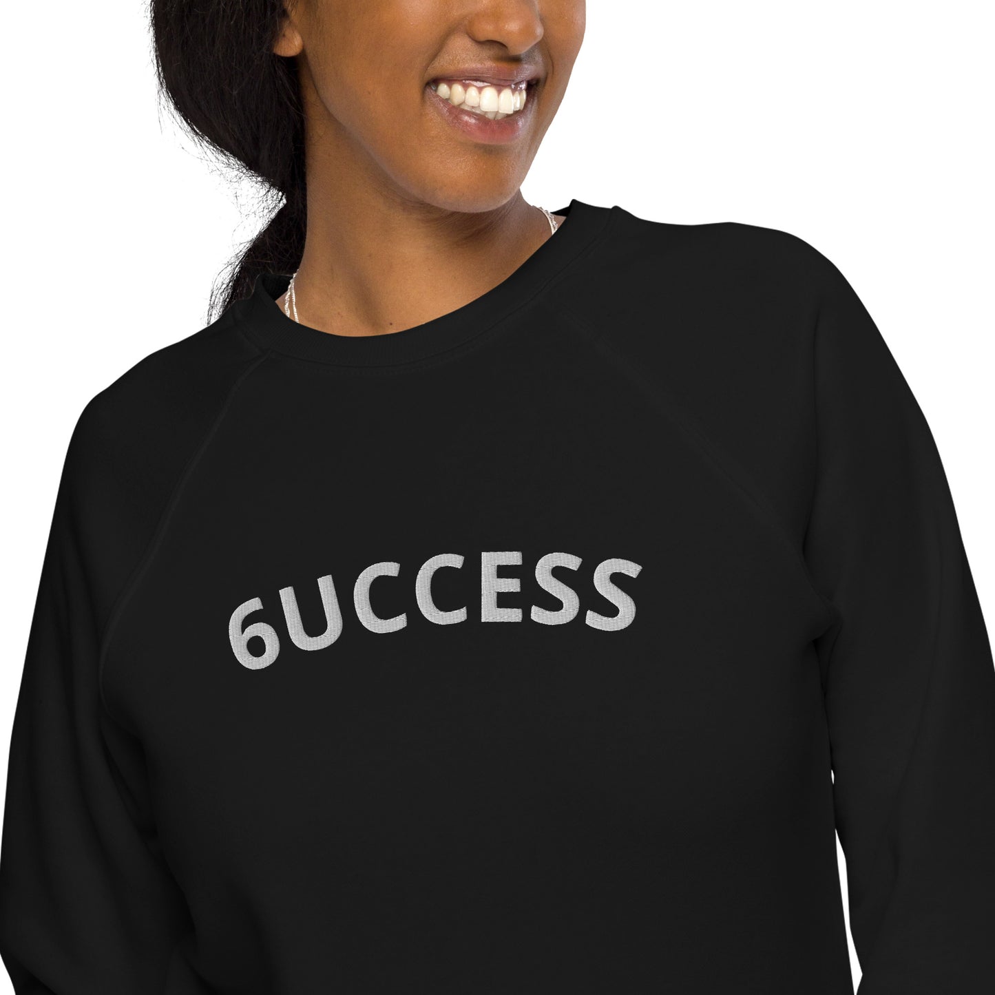 6UCCESS Crewneck Sweater w/ White Embroidered Unisex (center)