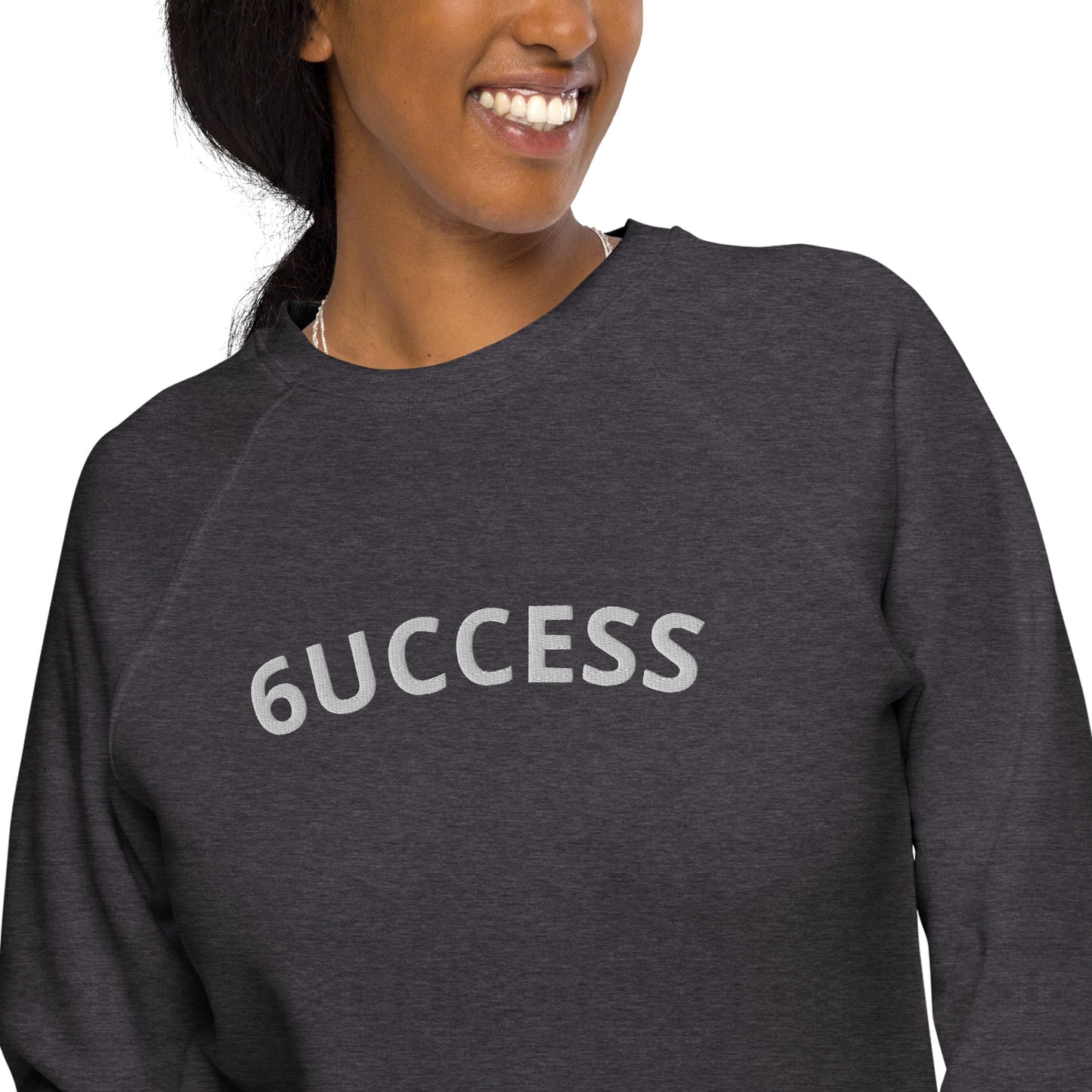 6UCCESS Crewneck Sweater w/ White Embroidered Unisex (center)